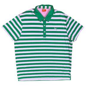 Puma Sport Cotton Blend Short Sleeve Polo Shirt Colorful XL